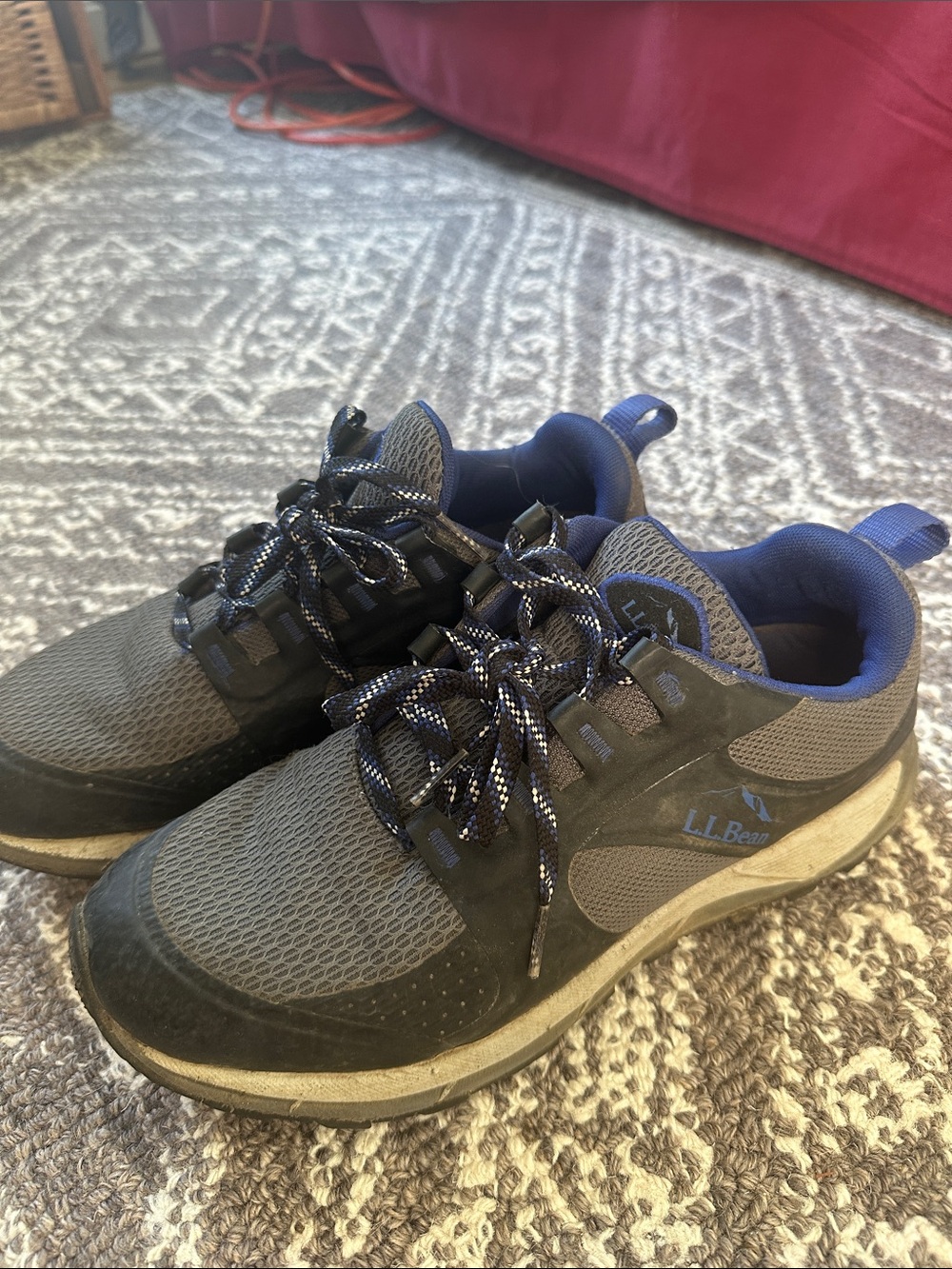 L.L. Bean Men's/Boy’s Gray Hikers. Size 7.